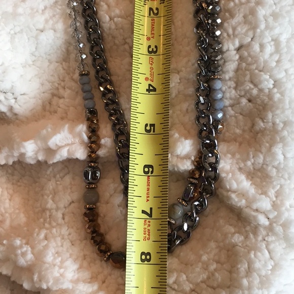 Vera Wang Necklace - Metals & Beads combination in Double Strands - Picture 5 of 6